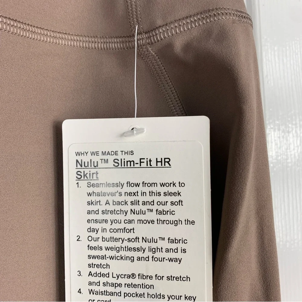 Lululemon Nulu Slim-Fit High-Rise Skirt Size 4